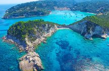 Paxos Antipaxos Blue Caves (Lakka Village) from Corfu
