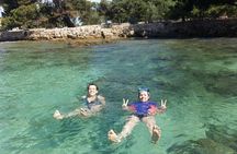 Private boat tour with snorkeling equipment