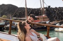 Full Day Boat Tour to Caldera Islands & Sunset in Oia by bus