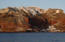 Santorini Caldera Sunset Sailing Cruise with Dinner and Wine