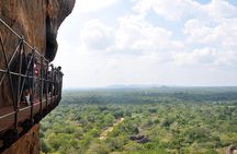 Sigiriya Rock and Dambulla Cave from Sigiriya 