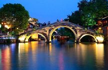 Wuzhen Ancient Water Town Private Night Tour from Hangzhou with Dinner Option