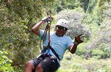 Megacombo Tour Zip line, Hot Springs, horseback riding.