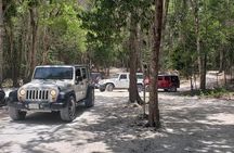 Cozumel Jeep Adventure to Jade Caverns with Lunch and Snorkel