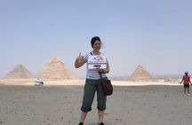 Cairo Layover Tour to Giza Pyramids Egyptian Museum, Bazaar Sound & Light Show