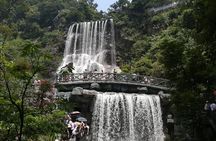 Gulong Gorge Skywalk Glass Bridge and Waterfall View Private Tour