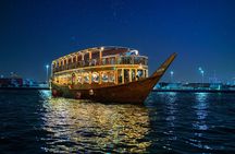 Dubai Creek Luxury Dhow Dinner Cruise with Optional Transfer