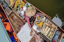 Damnoen Floating Market & Optional Erawan Water Waterfall Tour