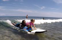 Beginner surf lesson for kids