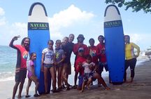 Beginner surf lesson for kids