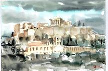 workshop for painting acropolis/landscape with local artist