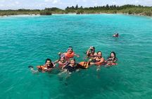 Bacalar Seven Color Lagoon Boat Adventure with Grill Option 