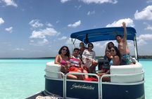 Bacalar Seven Color Lagoon Boat Adventure with Grill Option 