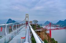 Glass Bridge by Elevator and Beautiful Karst Cave Private Tour