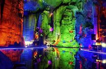 Glass Bridge by Elevator and Beautiful Karst Cave Private Tour
