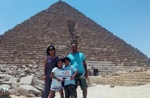 Cairo Layover Tour to Giza Pyramids Egyptian Museum, Bazaar Sound & Light Show