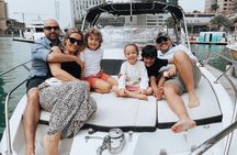 Dubai Yacht Sea escape Cruise, Swim, Tan & Sightsee!