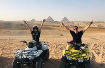 A private ATV Around Pyramids at sunset,Sound and Light Show&with dinner