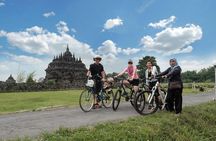 borobudur sunrise from top of temple,prambanan cyling and visit the temple