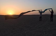 Sunset camel ride Agafay desert Marrakech