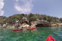 Epidavros sea kayak at the Ancient sunken city tour, small ancient theater 