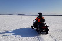 Snowmobile Safari to Lake Inari, meet & feed Reindeers, Lunch