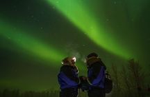 From Saariselkä: Northern lights tour to Lake Inari, incl. dinner