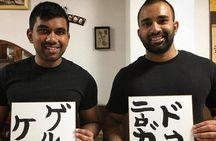 Shodo Experience (Calligraphy) at Tokyo Maikoya