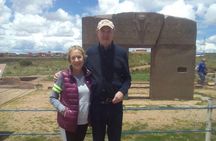 Visit Tiwanacu and Titicaca lake in one day tour from La Paz.