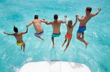 8-Hour Private 50' Azimut 2-Stop Tour to Cozumel Beach w/Food, Drinks & Snorkel