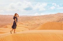 Morning Red Dunes Desert by Quad Bike, Dune Bashing, Camel Ride & Sandboarding