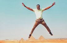 CAIRO LAYOVER EXCURSION TO GIZA PYRAMIDS SPHINX COPTIC CAIRO and BAZAAR