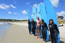 Beginner Surf Lesson at Te Arai Beach