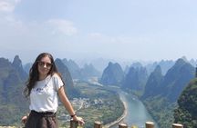 Private Day Tour of Yangshuo Xianggong Mountain and Yulong Bamboo Boat