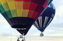 Hot Air Balloon over the Pyramids with private transportation