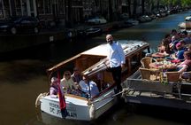 Private Guided Historic Amsterdam Canal Cruise in a Salon Boat