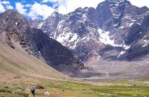 Juncal Andean Park: Hiking over a Glacial Tongue