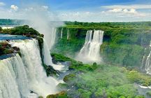 Airport IGU Round Trip & Iguassu Falls Brazil & Macuco Safari 