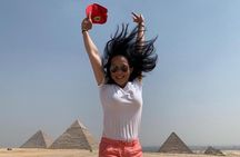 Cairo Layover excursion to Giza Pyramids Sphinx Coptic Cairo & Bazaar