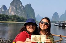 Daxu Ancient Town & Li River Bamboo boat &Xianggong Hill & Yangshuo Private tour