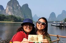 Full-Day Guilin Li-River Cruise and Yangshuo Xianggong hill Private Day Tour