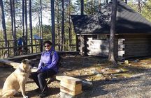 Guided easy hike in Finland deepest gorge in Pyhä-Luosto National Park
