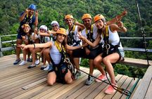 Jungle Zipline Adventure: 10 Cables, Tree Bridge Bar & Sea Views