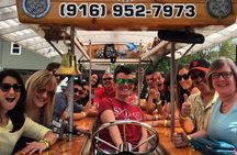 Pedal, Drink, and Bar hop through Sacramento on a 15 seat Beer Bike