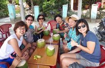 Hoian coconut basket boat ride & marble sculptor from Danang city