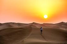 Private Abu Dhabi Desert Safari From Dubai with Hot BBQ Dinner 