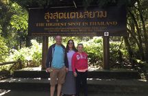 Doi inthanon national park highest mountain in Thailand 