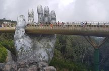 Guided Fullday Tour :Golden Bridge,Dragon Bridge,Marble Mountain,Monkey Mountain