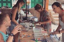 Karpathos Creative Workshop for Mosaic in the vineyard