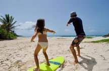 Surf lessons 1h30 (4-6 people) Kokoplaj Surf camp Guadeloupe school
